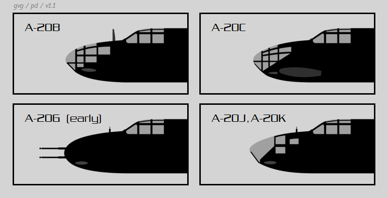 Douglas A-20 variants