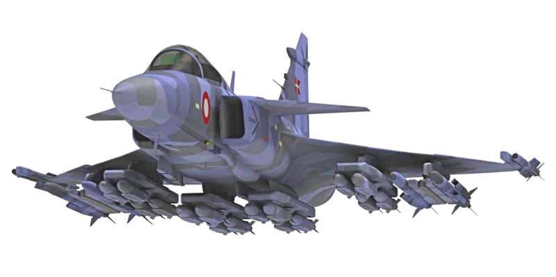 Gripen with heavy warload