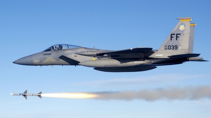 F-15 launching Sparrow