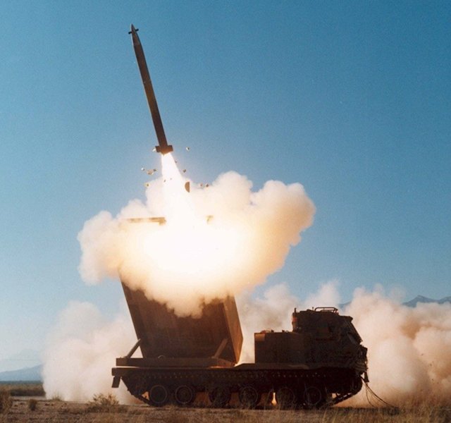 HIMARS launching GMLRS